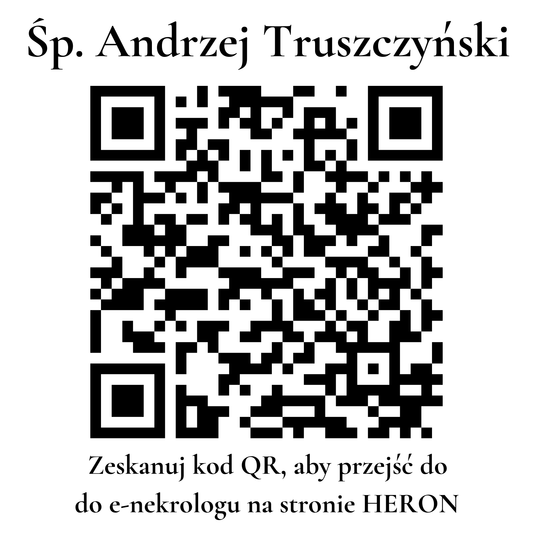 Kod QR do nekrologu Andrzej Truszczyński