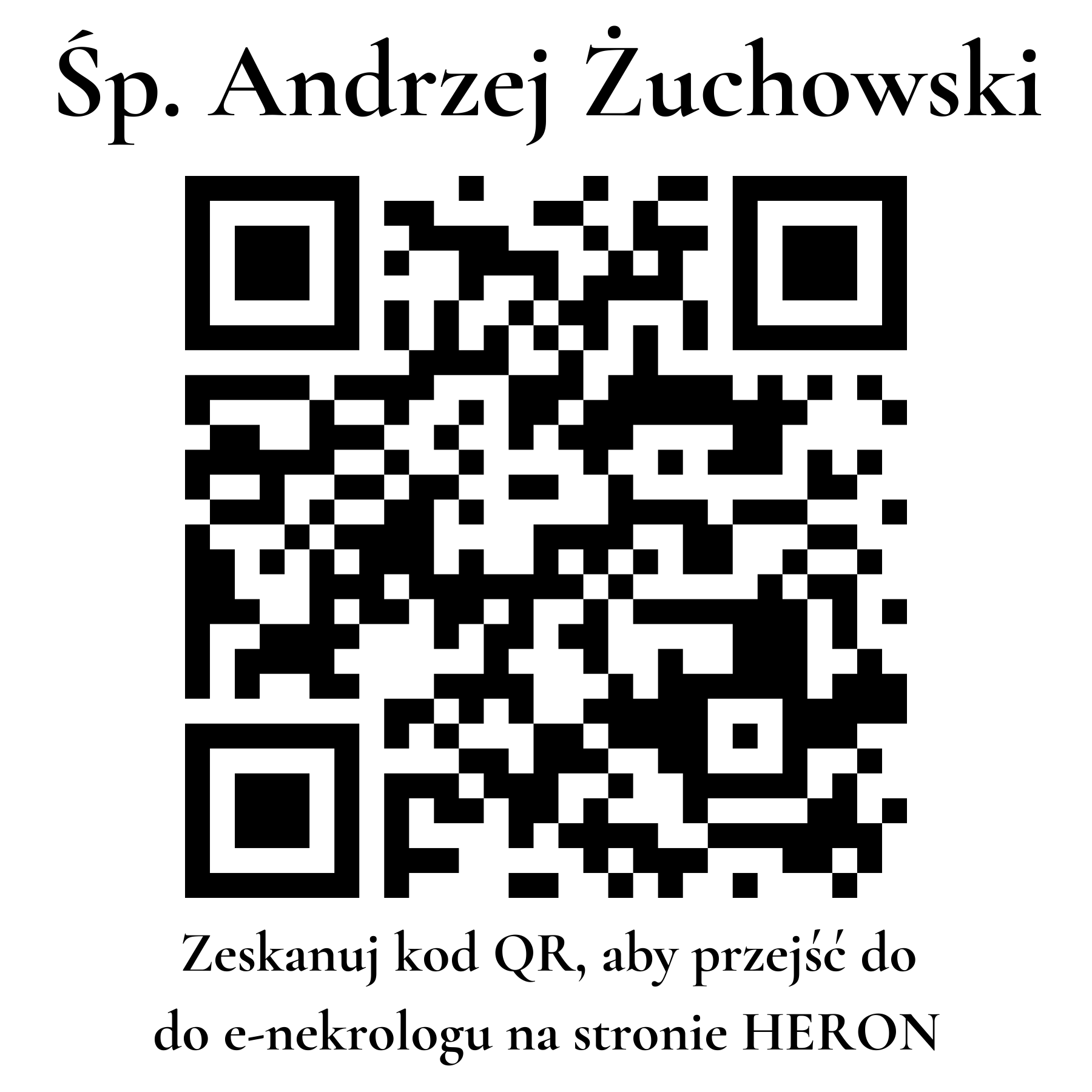 Kod QR do nekrologu Andrzej Żuchowski