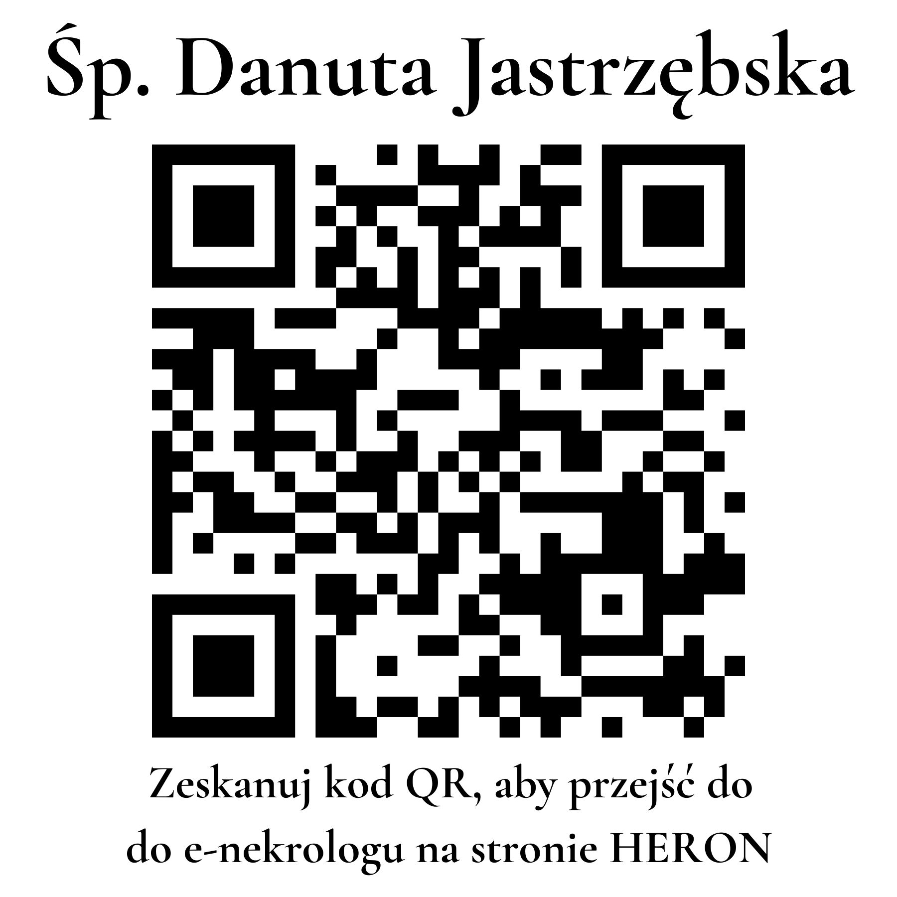 Kod QR do nekrologu Danuta Jastrzębska