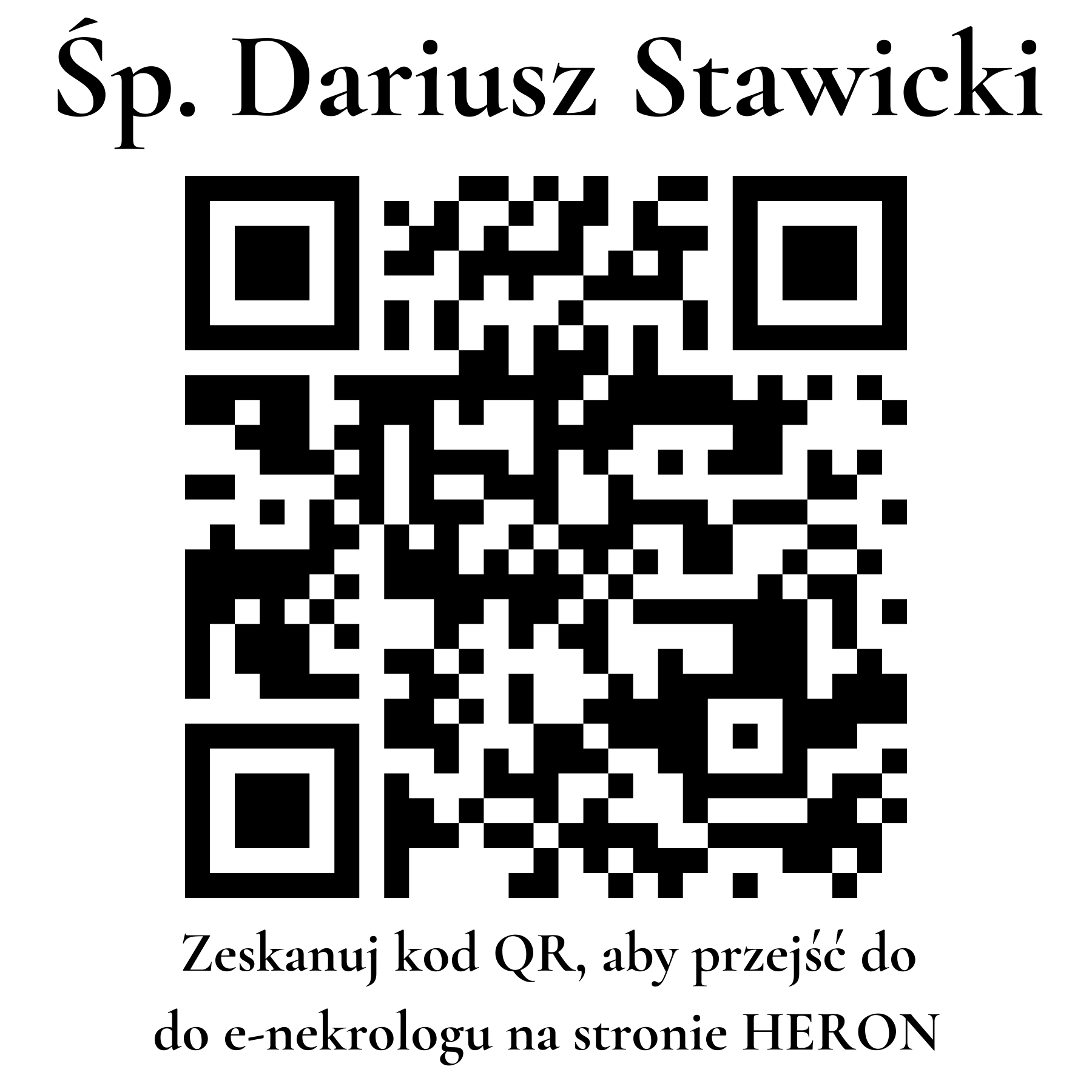 Kod QR do nekrologu Dariusz Stawicki Kod QR do nekrologu Dariusz Stawicki
